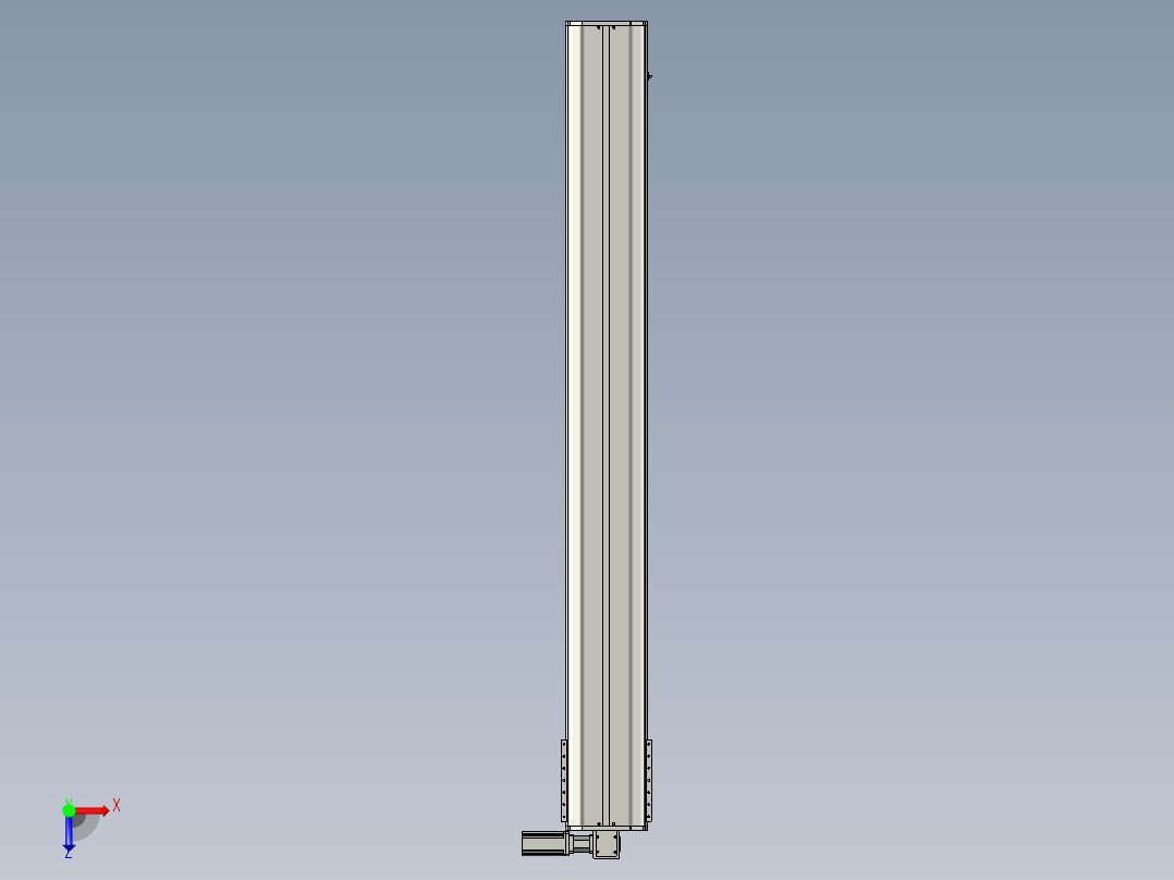 东锦同步带传动-直线滑台模组DH270B-C-L150-S2250-BL-P750W-C3俯视图
