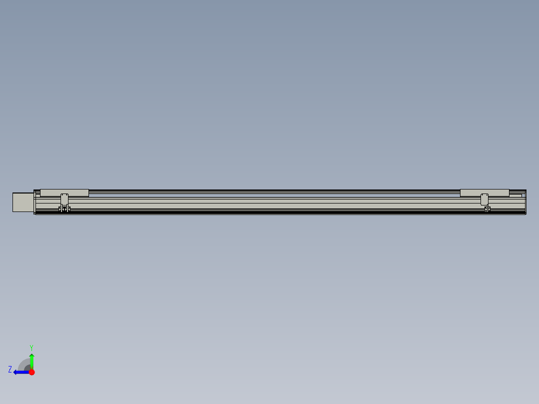 直线模组LHB21-L40-S1950-R(B)设计图纸右视图