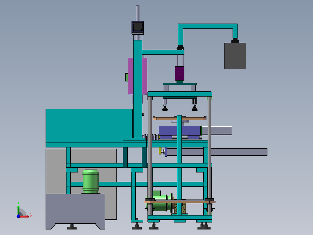 抛光机igs前视图