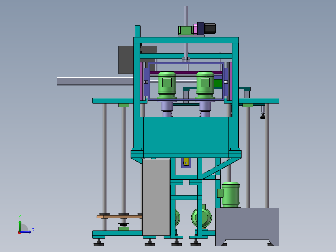 抛光机igs左视图