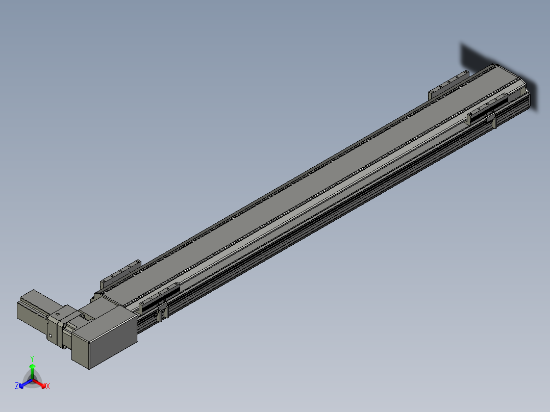 直线模组LHB17-L40-S1300-BR设计图纸