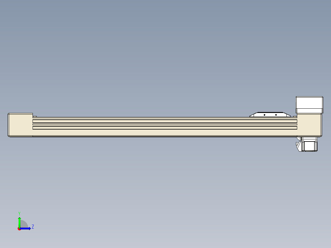 同步带全封闭直线模组TPA-HCB-65S-90-L500-MR-Y-P10-N3左视图