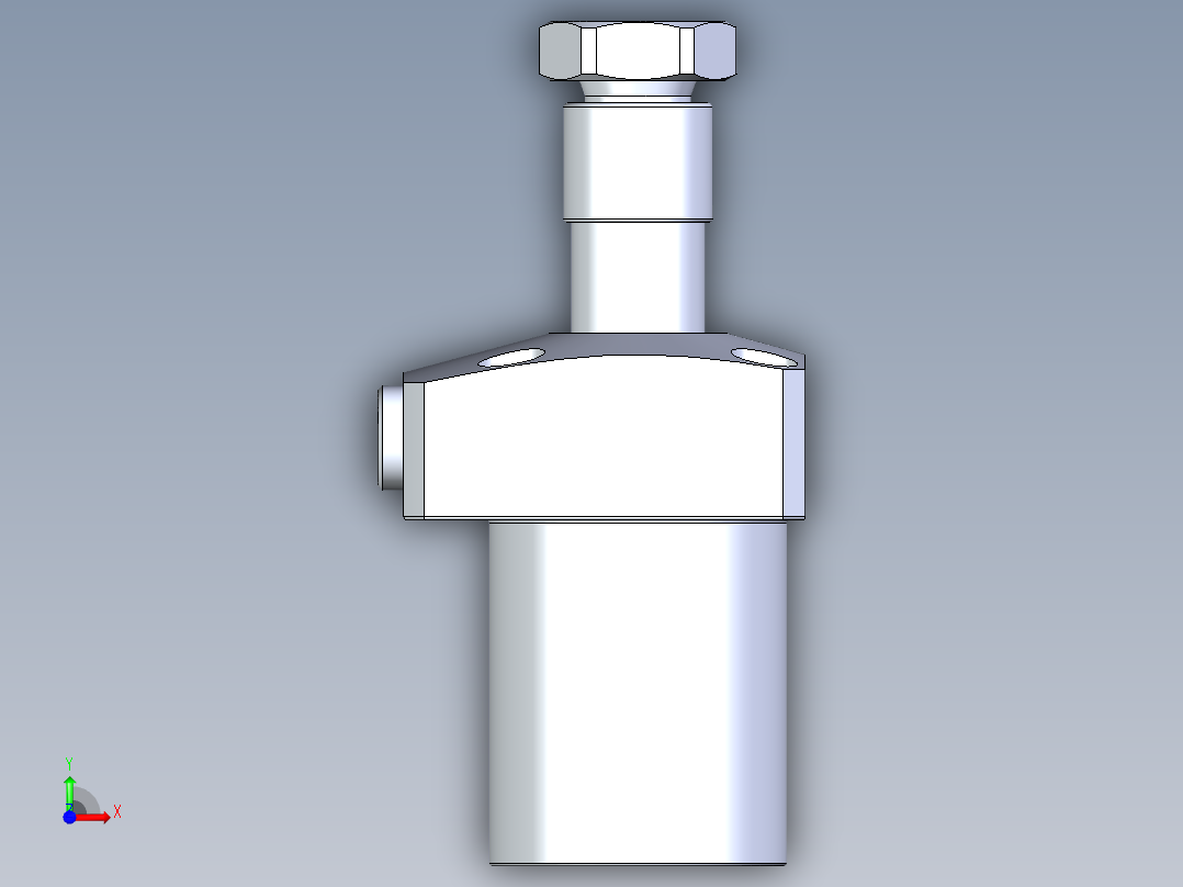 KOSMEKLHA0400-CL-Y60多系列多零件图纸模型前视图