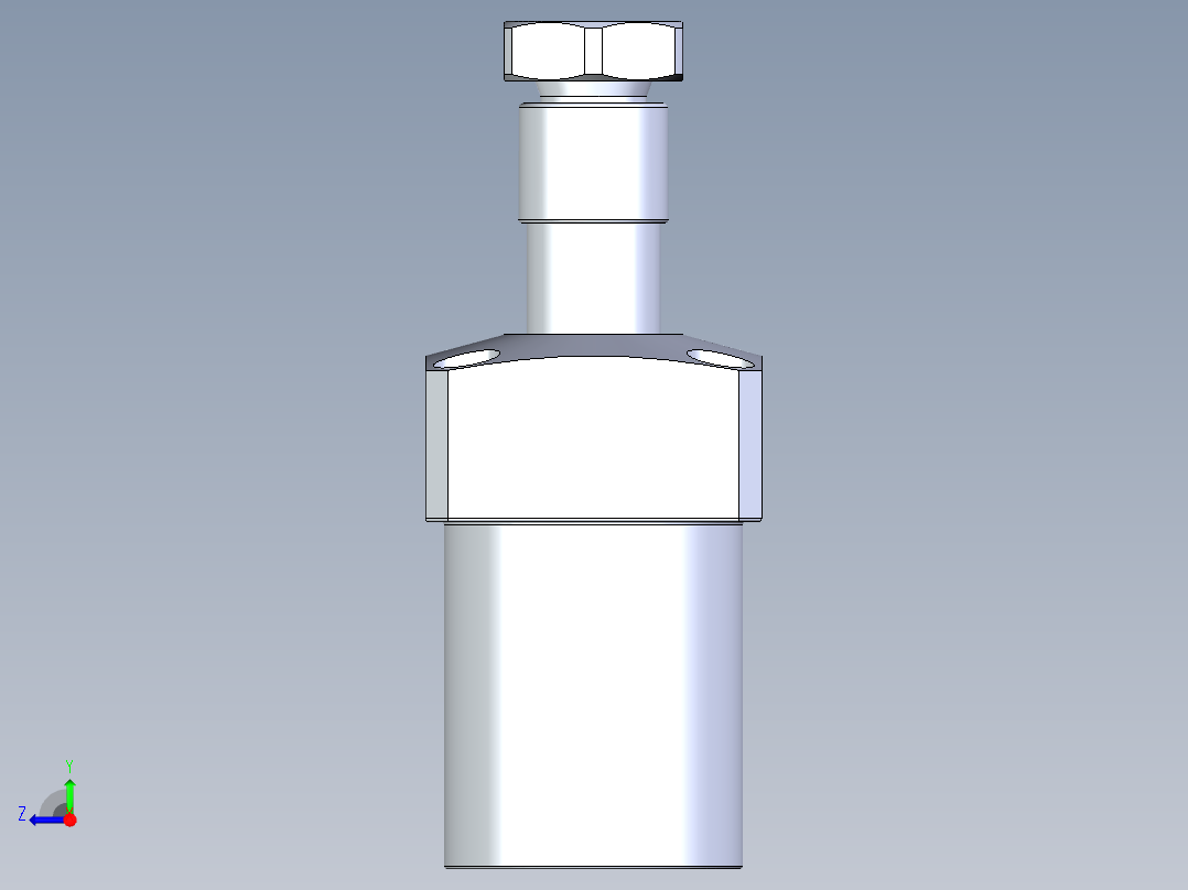 KOSMEKLHA0400-CL-Y60多系列多零件图纸模型右视图