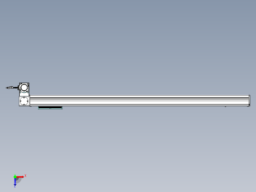 威洛博VBC同步带传动一无尘环境VBC14-L45-S1150-BLD-ZP40-C3俯视图