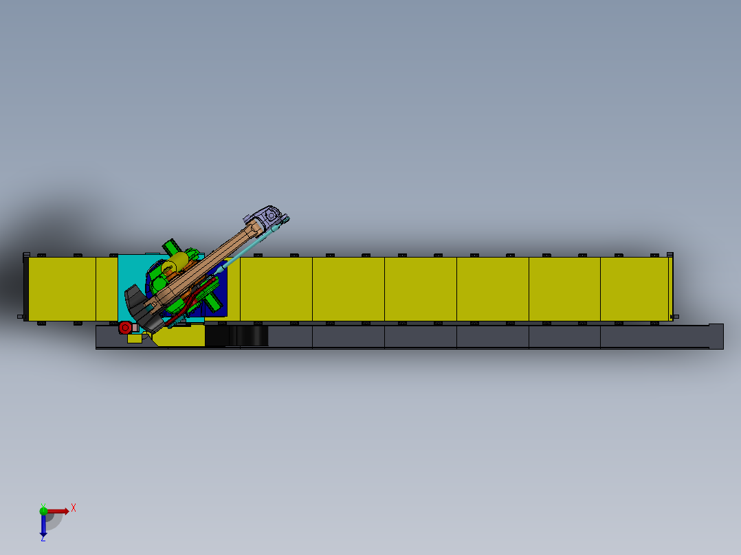ABB_760应用EOAT机械夹手3D模型图纸 Solidworks设计俯视图
