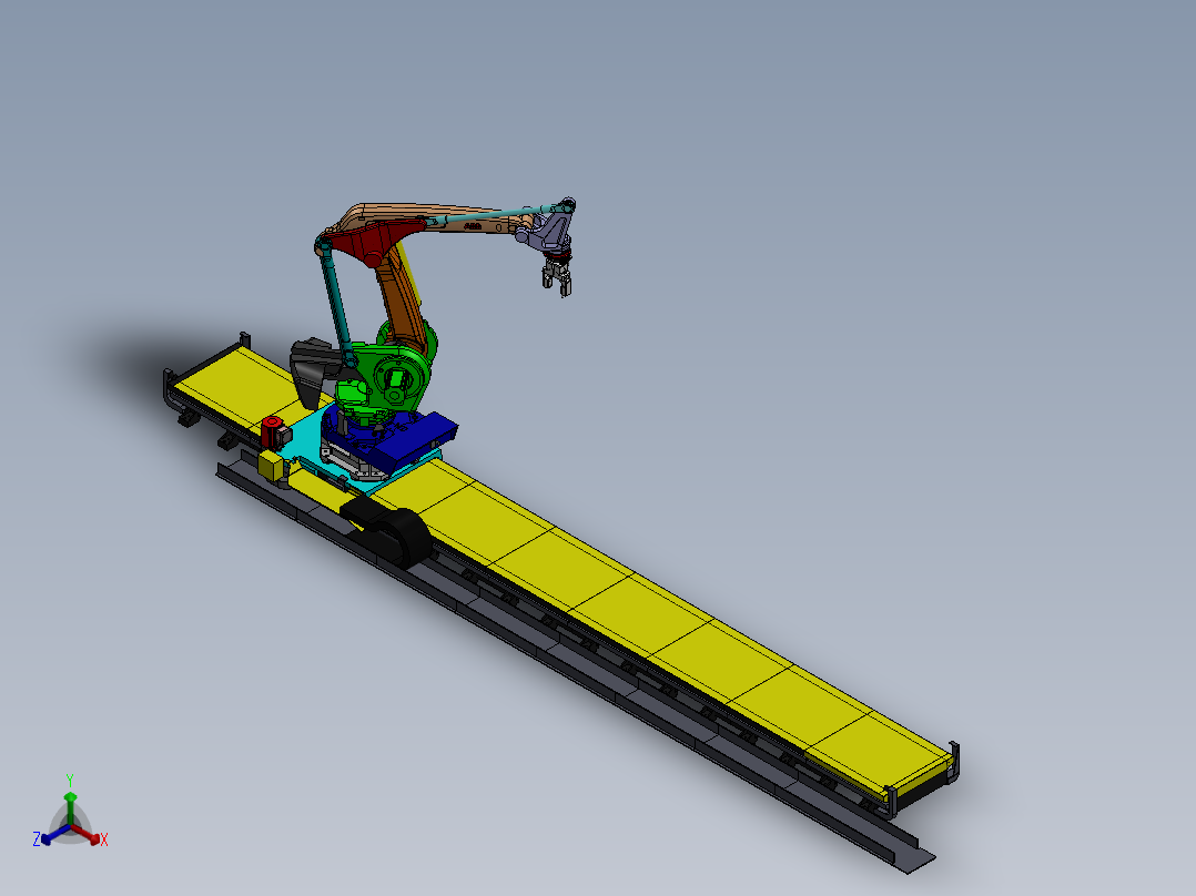 ABB_760应用EOAT机械夹手3D模型图纸 Solidworks设计正等轴测图