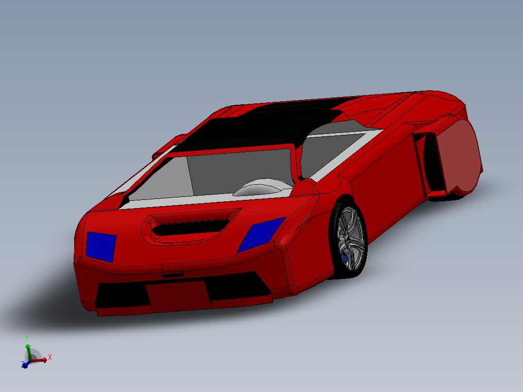solidworks <span style='color: red'>兰博基尼</span><span style='color: red'>跑车</span>模型