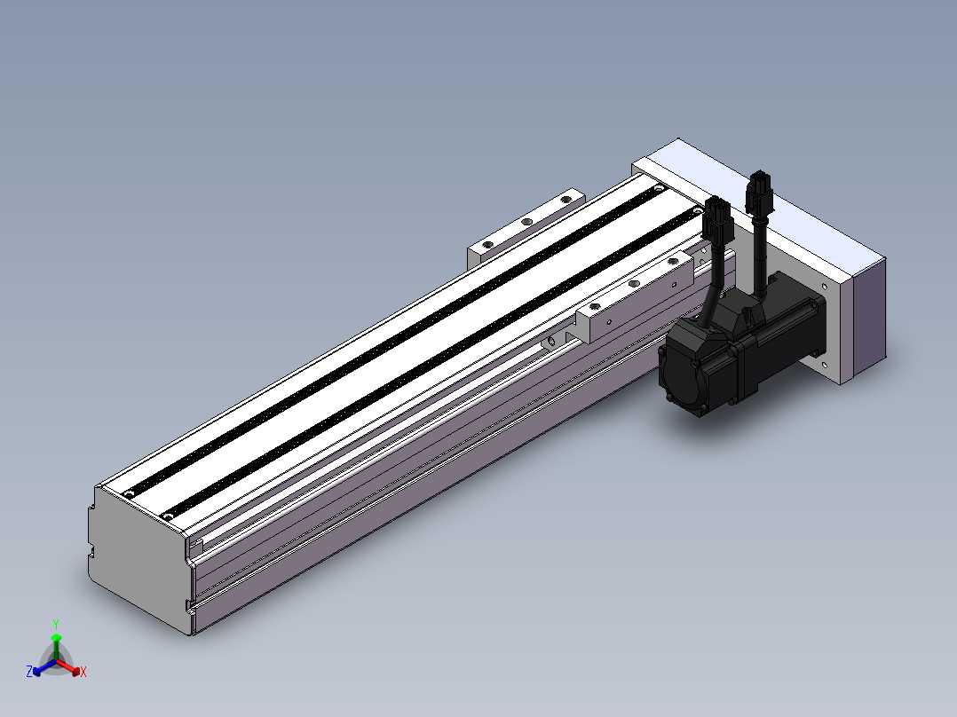 精密模组MY80S-T10-250L-P10B-BR-C4正等轴测图