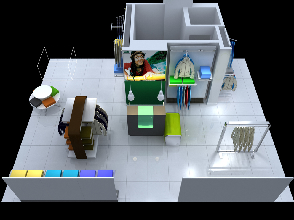 服装专卖店 施工图图片