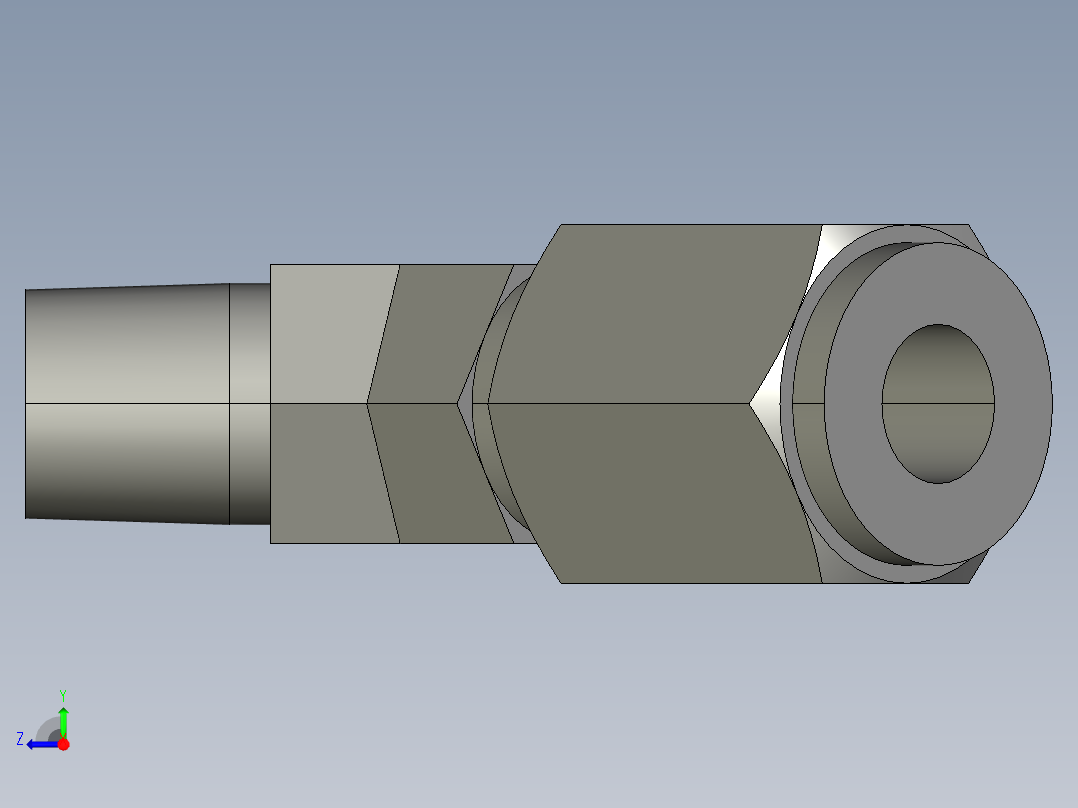 卡套式工业通用硬管接头4_vbu-s右视图