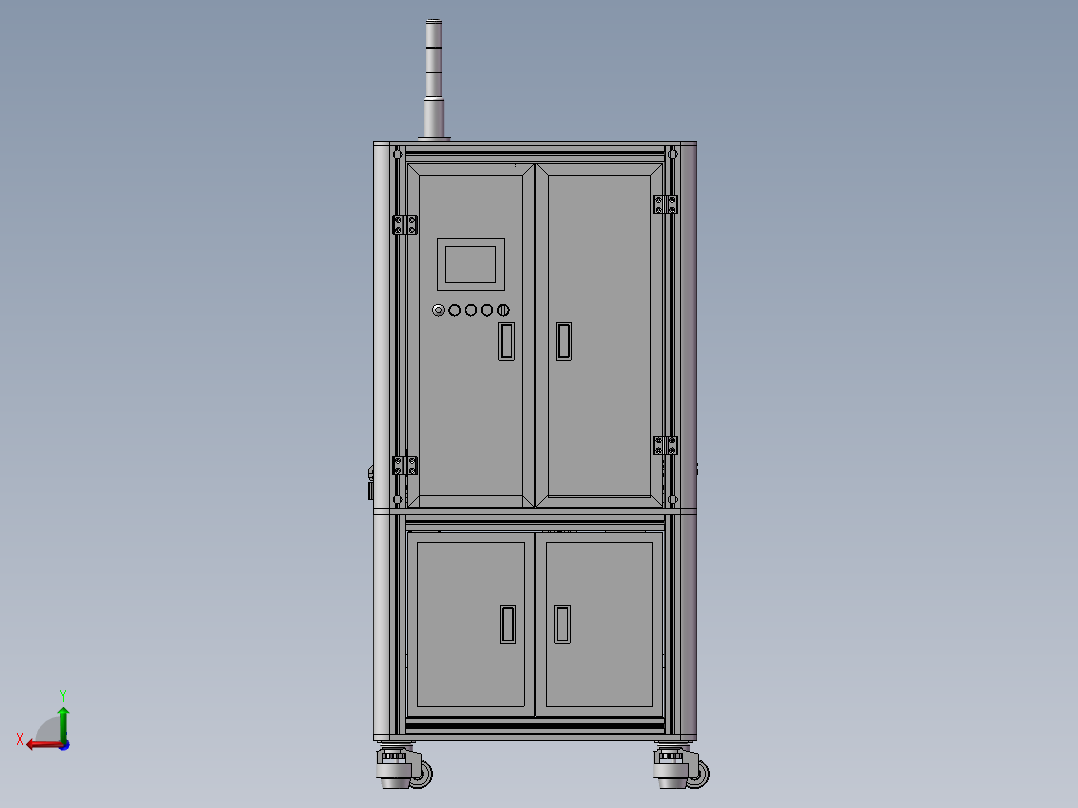 自动压合机后视图