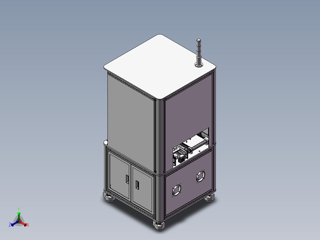 自动压合机正等轴测图