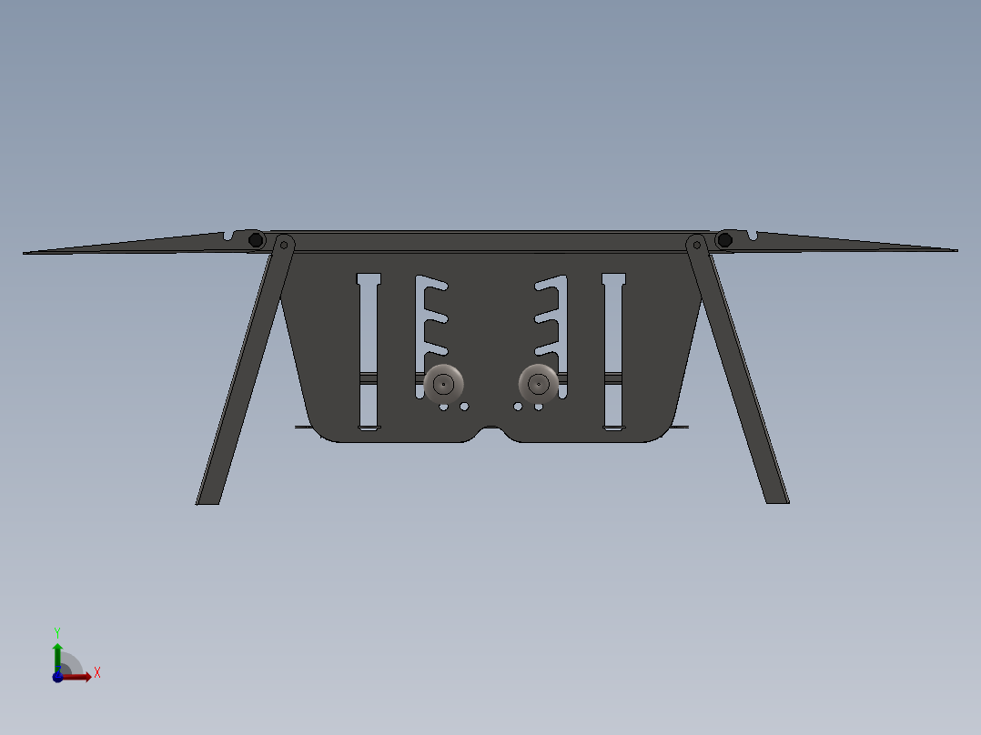可折叠烤架 2024前视图