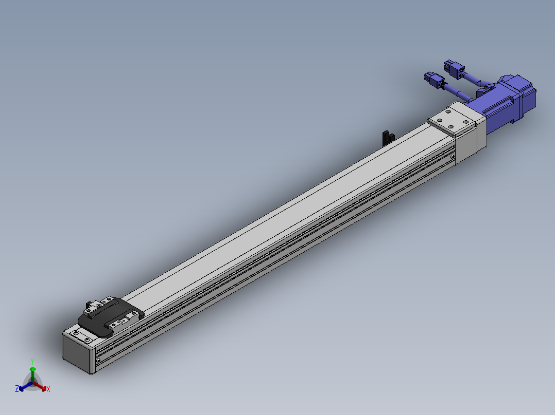 精密模组MY50-T10-500L-BC-P10B-C4-C正等轴测图