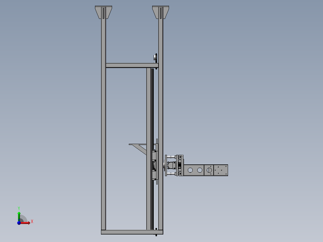 夹抱翻转移载机前视图