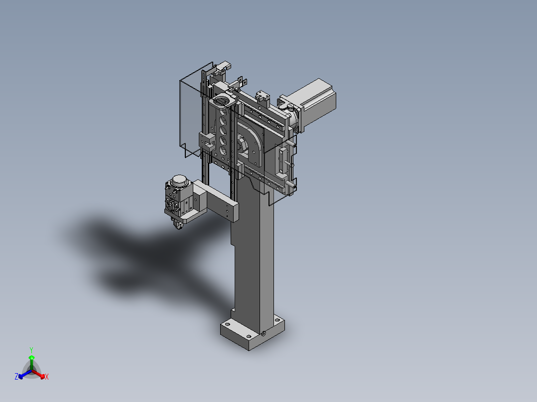 A29 平板凸轮取料机械手正等轴测图