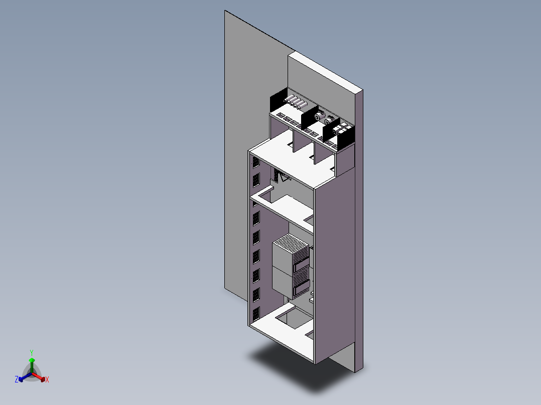 冰激凌生产工厂车间布局图正等轴测图