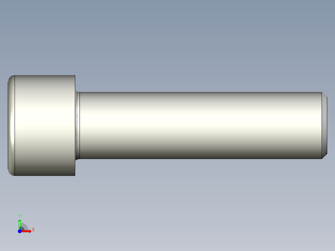 螺钉-DIN_912-M24x90.stp前视图