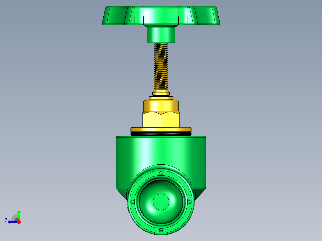 管件接头、螺纹接头、三通(80)右视图