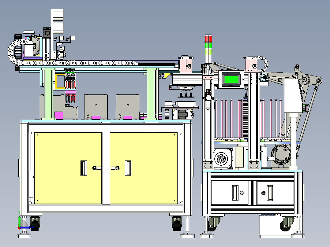 螺柱上料铆压step左视图