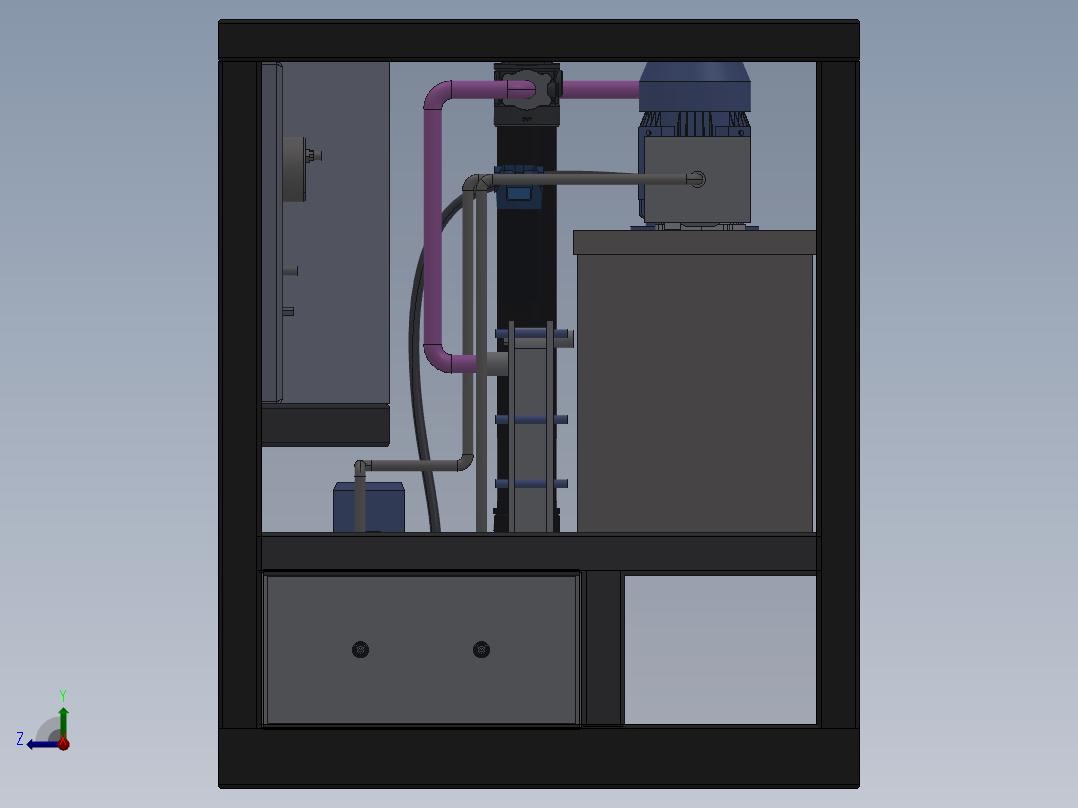 移动式液压配电泵sw17右视图