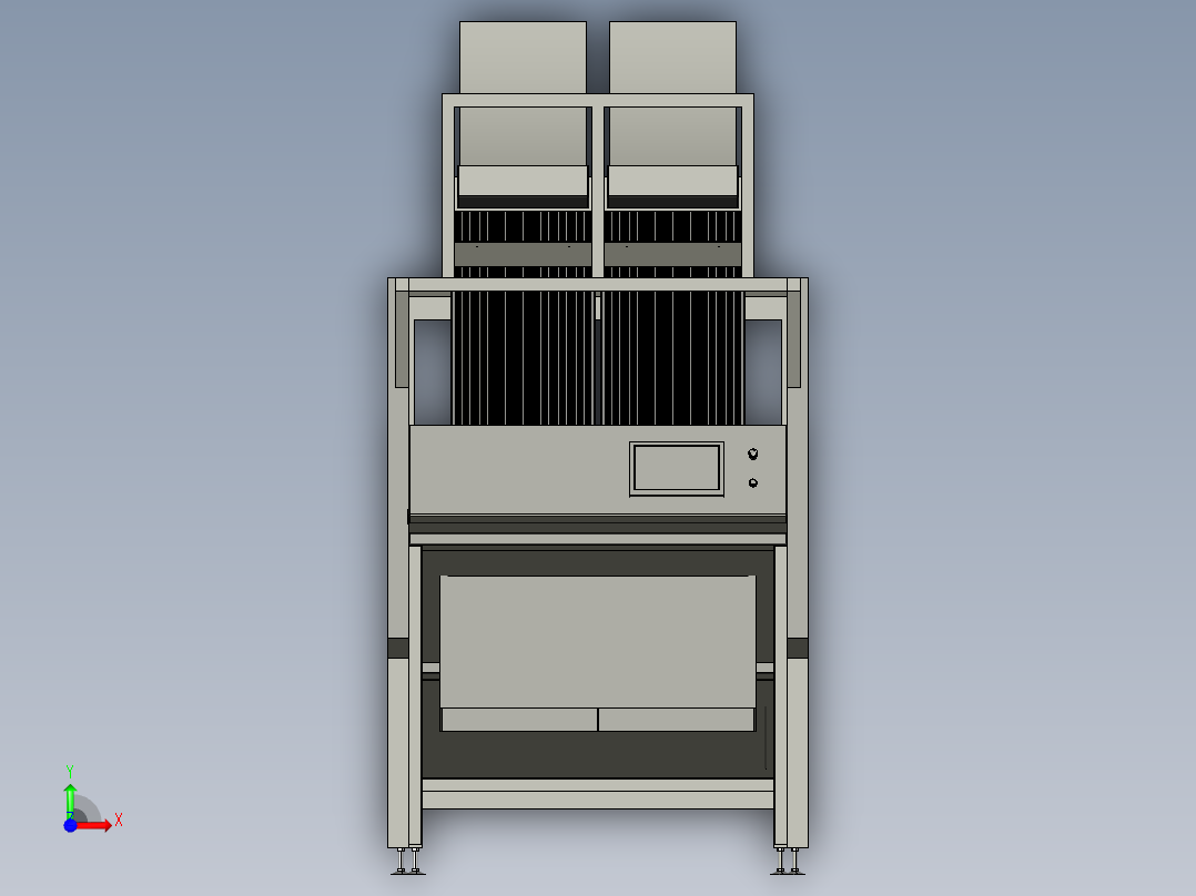 大米检测设备step前视图