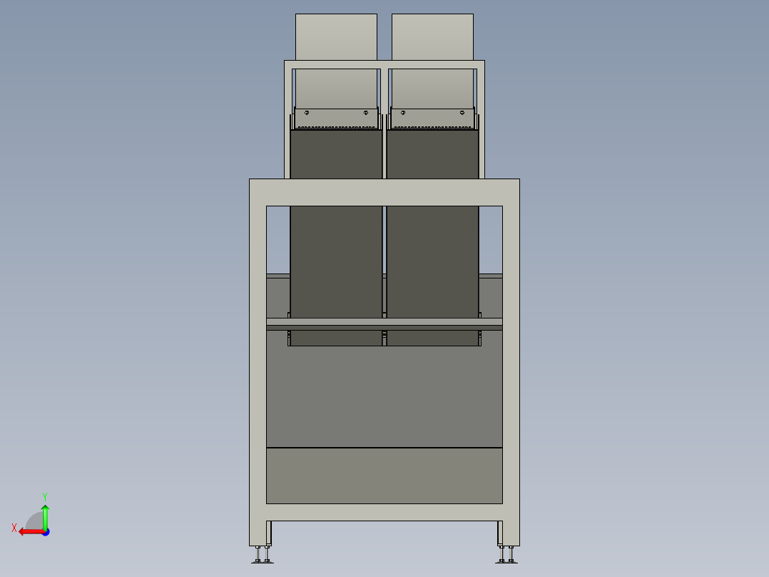 大米检测设备step后视图