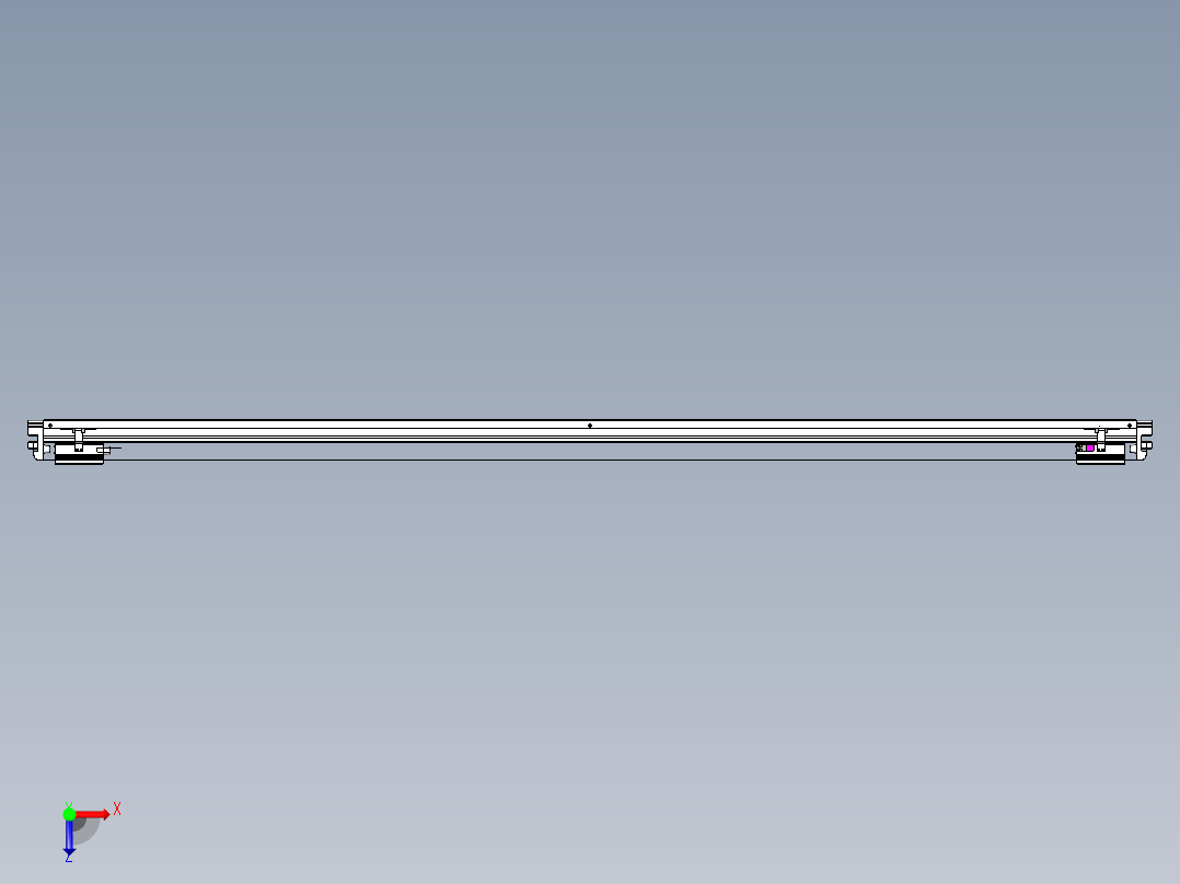 威洛博VL系列直线电机模组-2VL22H1-S2150俯视图