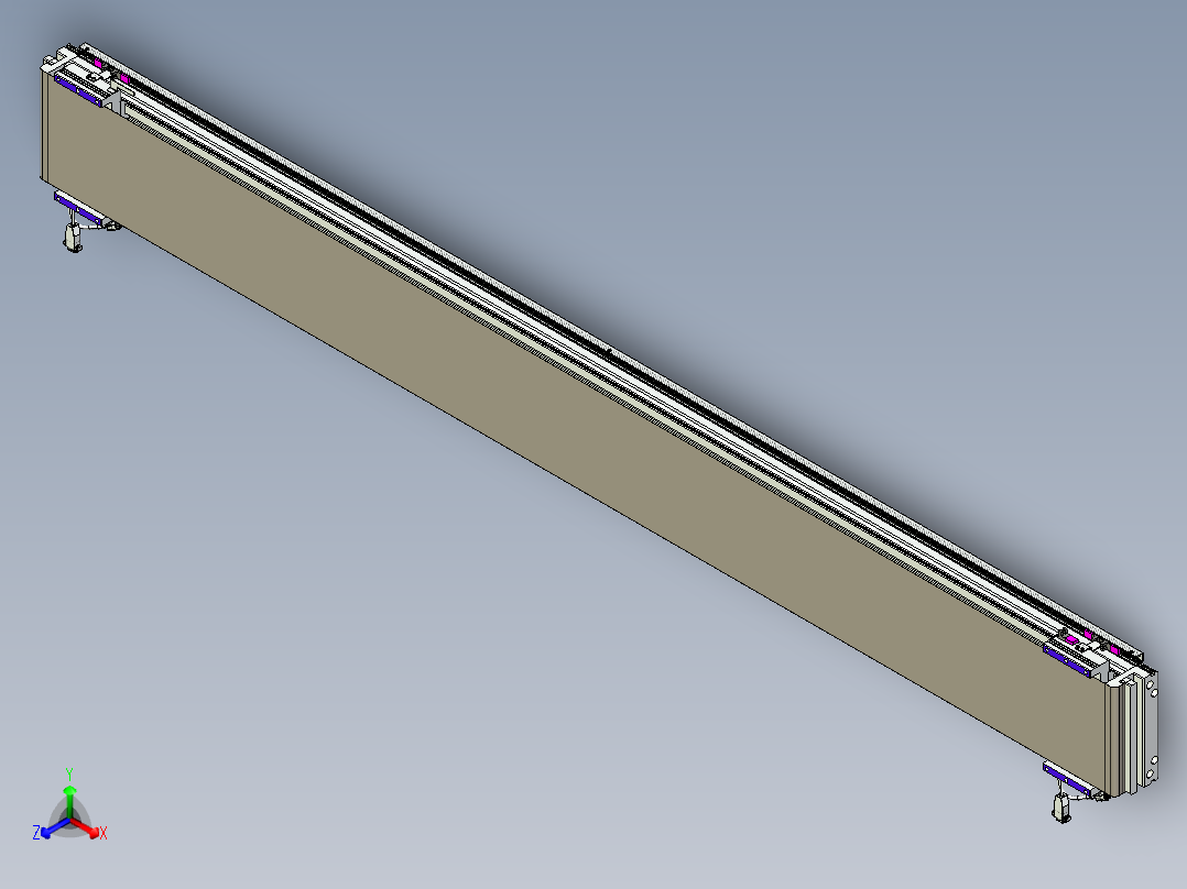 威洛博VL系列直线电机模组-2VL22H1-S2150正等轴测图