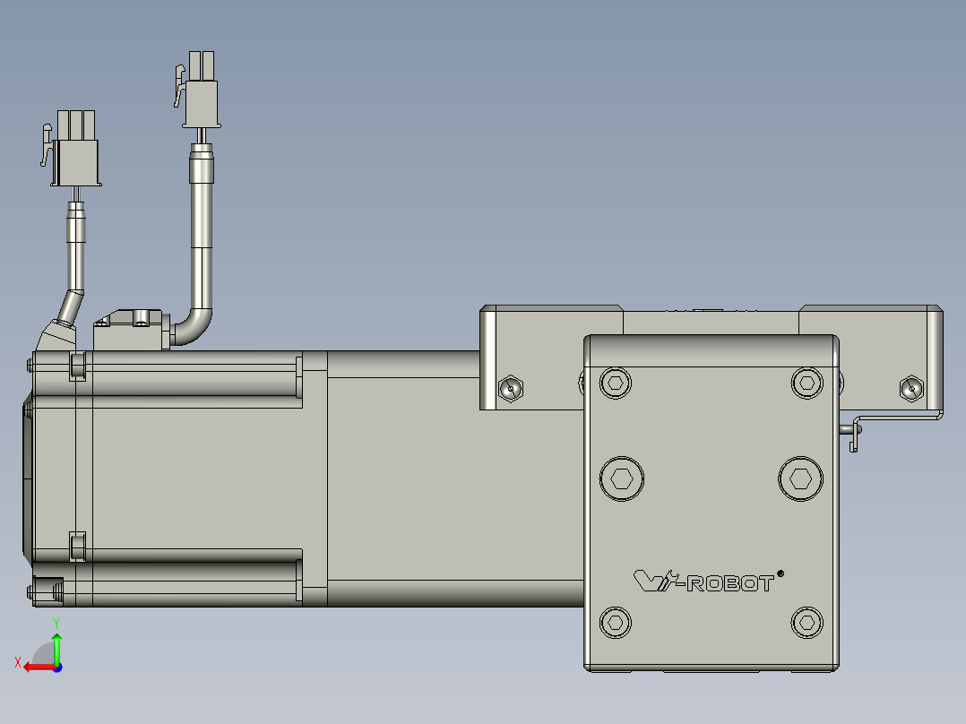 威洛博直线电机模组EB8-L200-S1550-L-P75-MS3后视图