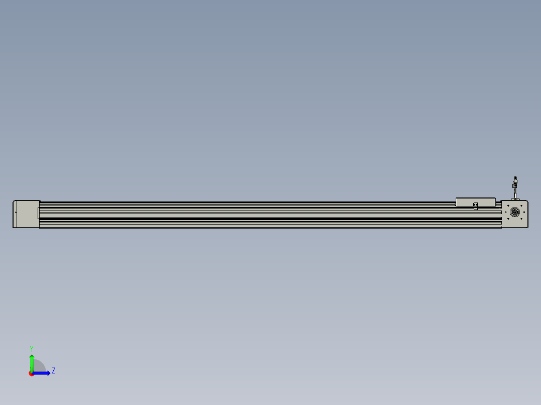 威洛博直线电机模组EB8-L200-S1550-L-P75-MS3左视图