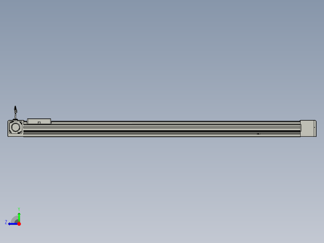 威洛博直线电机模组EB8-L200-S1550-L-P75-MS3右视图