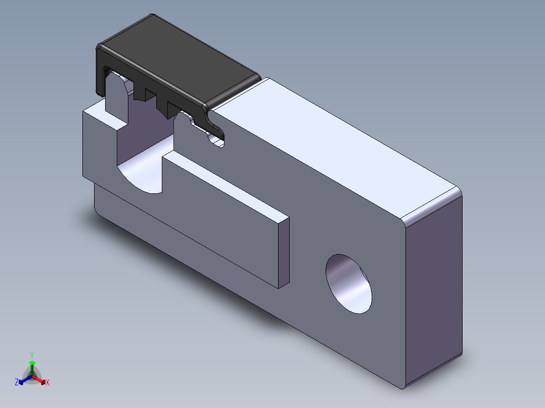 铝型材及其附件8.51.01B-R正等轴测图