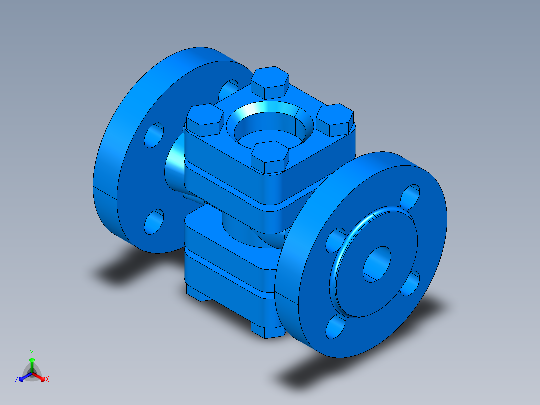 阀门模型-DN20___正等轴测图