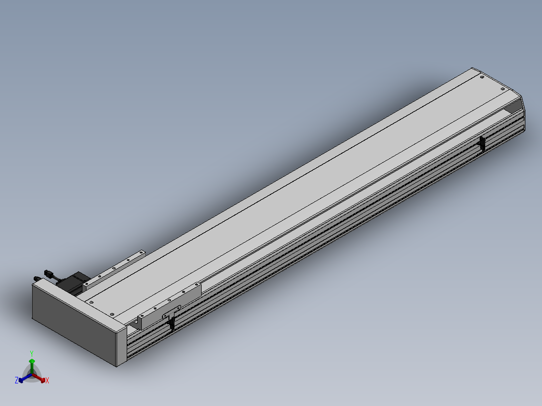 精密模组MY220-T10-1200L-BR-P75B-C4-C正等轴测图