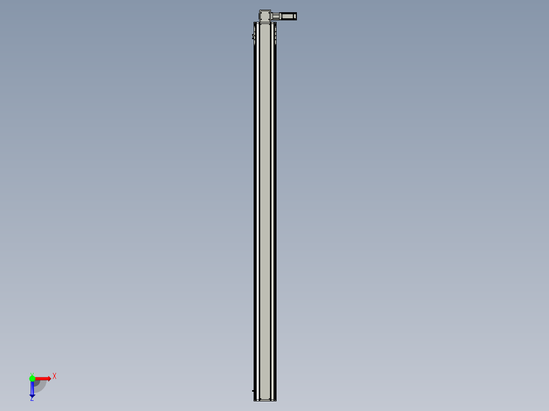 东锦同步带传动-直线滑台模组DH170B-L150-S2600-BL-P400W-C3俯视图