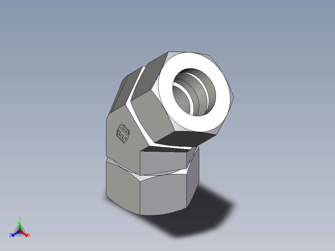 卡套式工业通用硬管接头EO_Swivel_nut_45_deg_elbow_EV30SCF