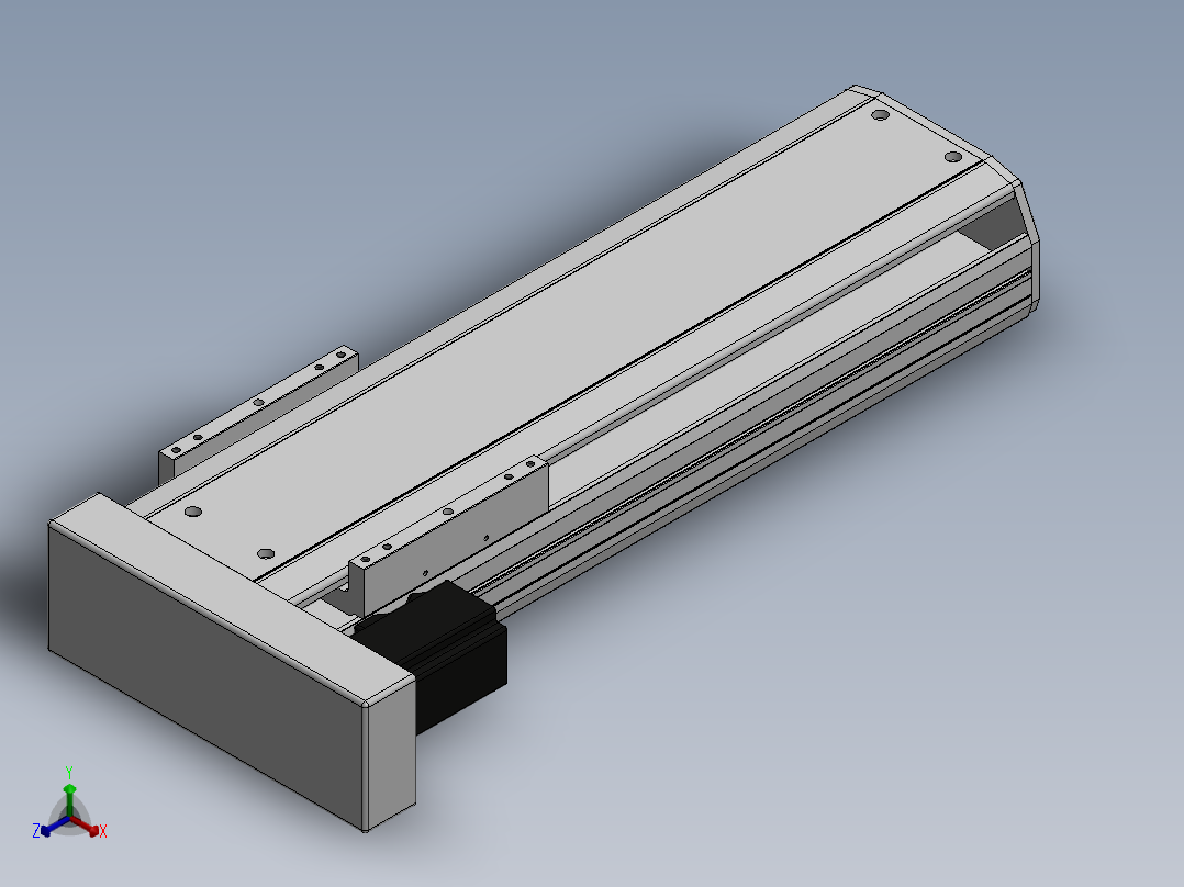 精密模组MY170-T10-350L-BL-P75B-C4-C正等轴测图