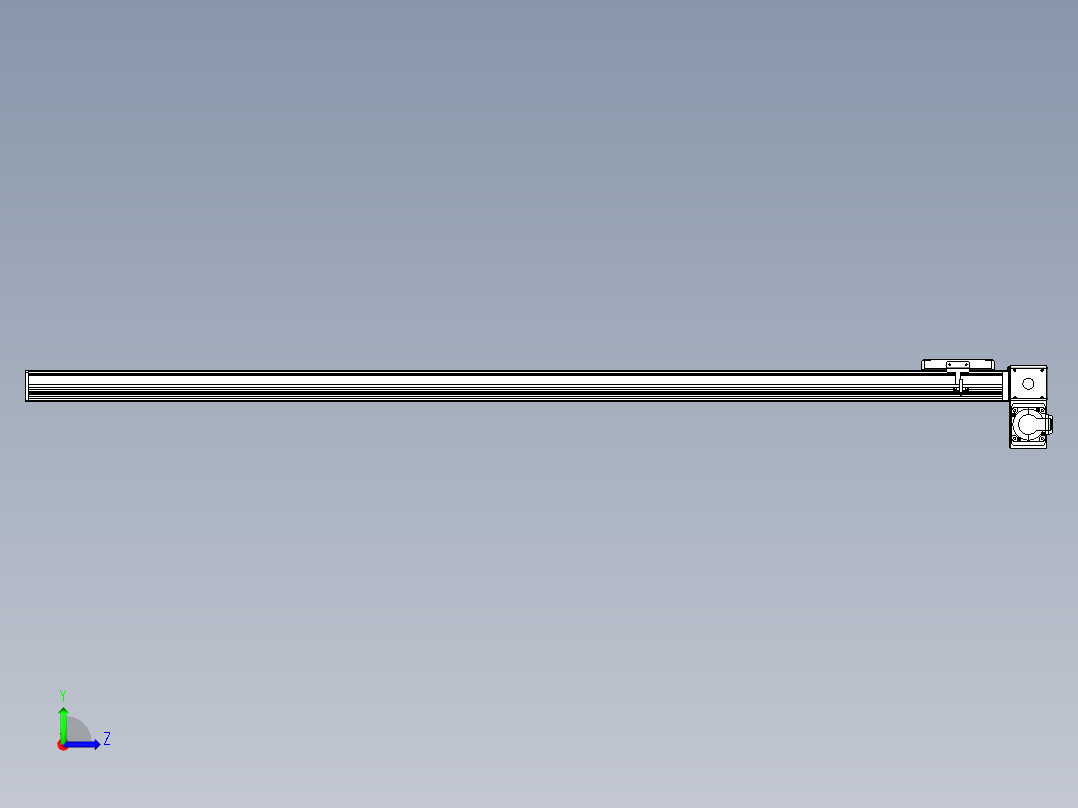 同步带全封闭直线模组TPA-HCB-105D-90-L1550-RP-C-P20-N3左视图