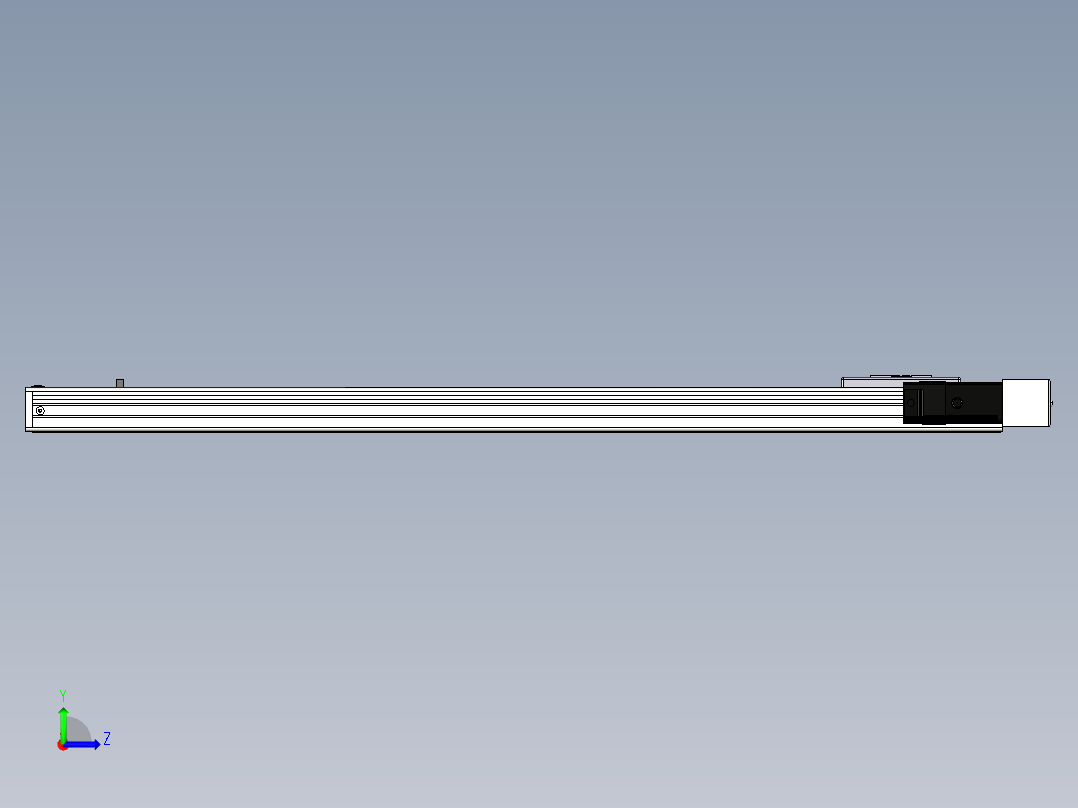 Toyo东佑达直线模组-ECH6-750-BR.igs左视图