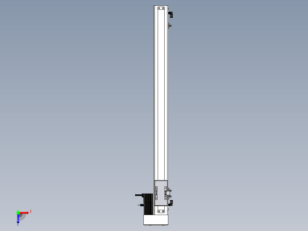 Toyo东佑达直线模组-ECH6-750-BR.igs俯视图
