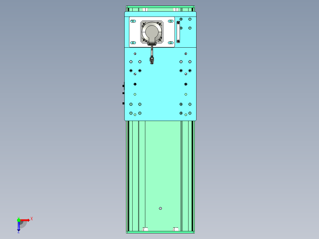 东锦齿条传动DH270G-L167-S400-BU-减速机+750W俯视图