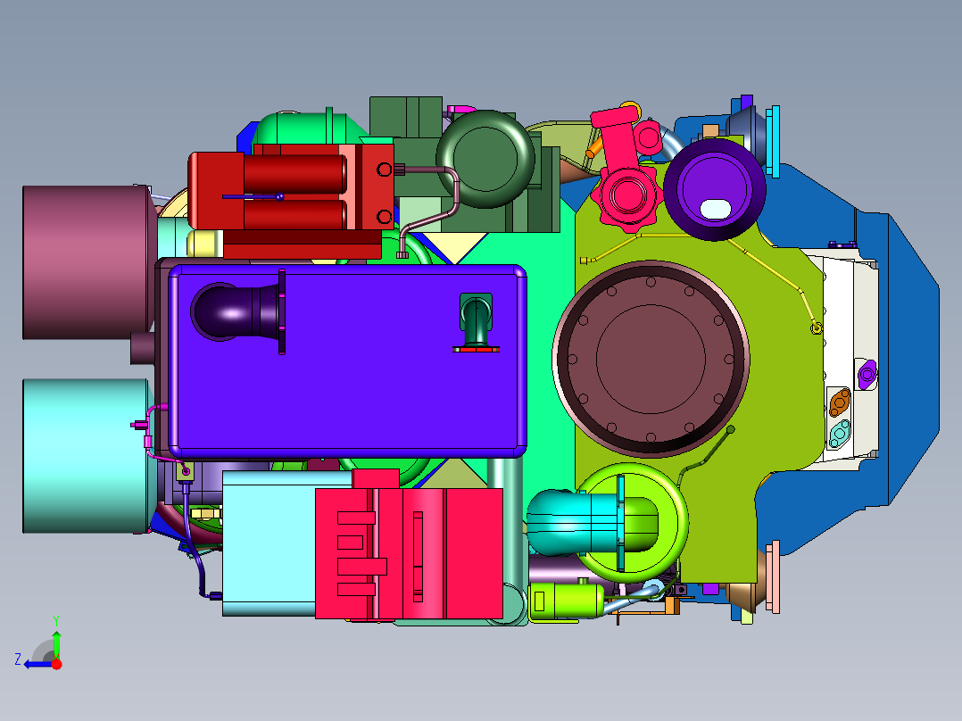 德国MTU发电机组右视图