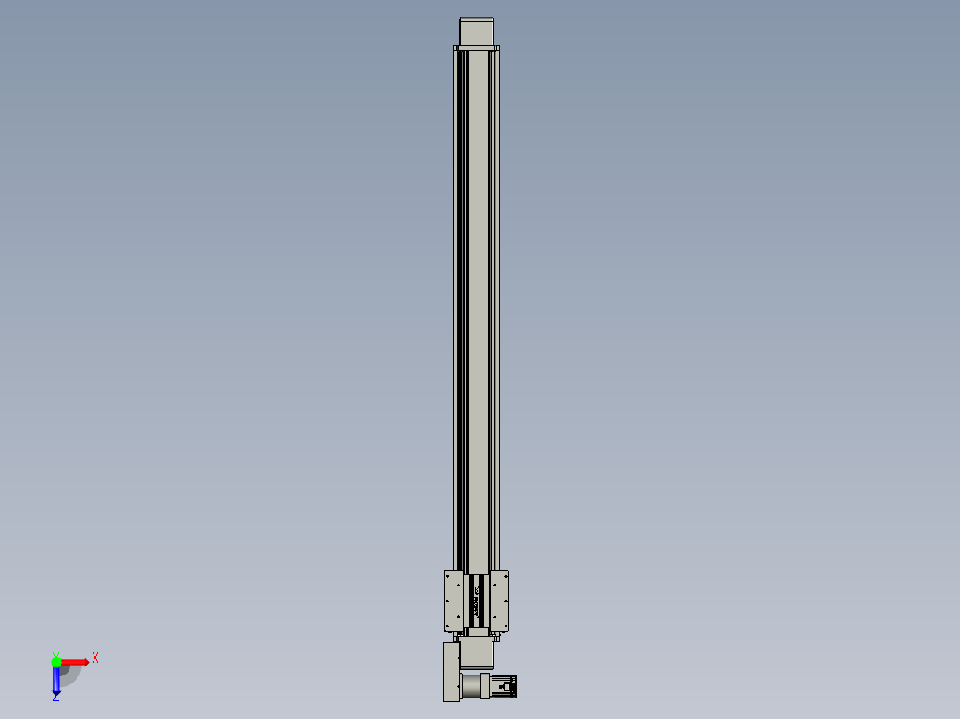 威洛博直线电机模组EB16-L208-S1800-BR-ZP75-MS3-5K俯视图