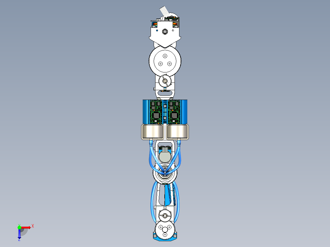 4-axis-robotic-arm-v2 SW STP俯视图