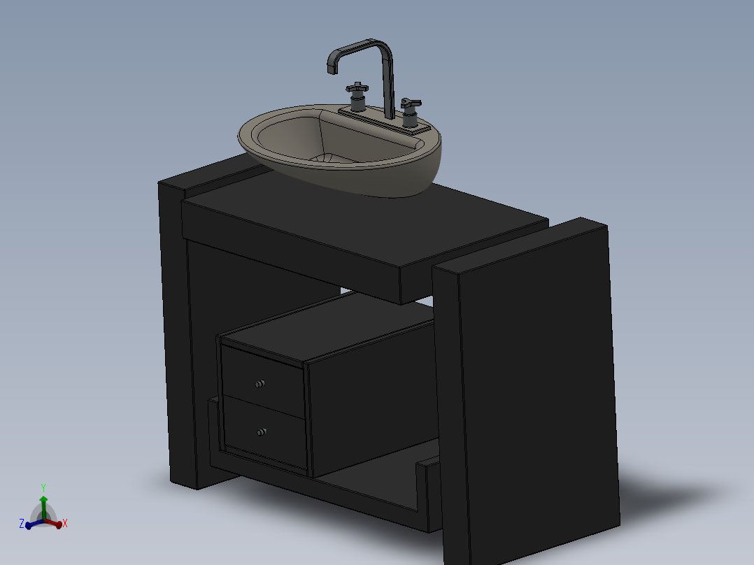 solidworks <span style='color: red'>浴室</span>洗浴槽