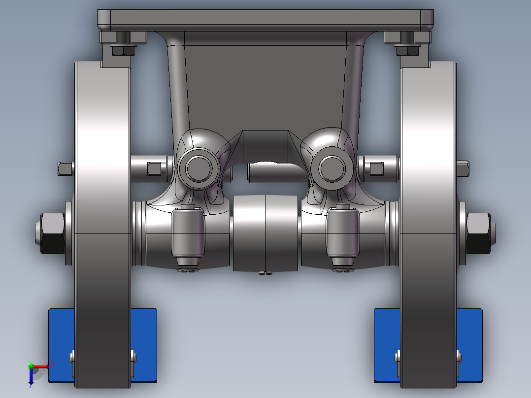 bench grinder砂轮机模型俯视图