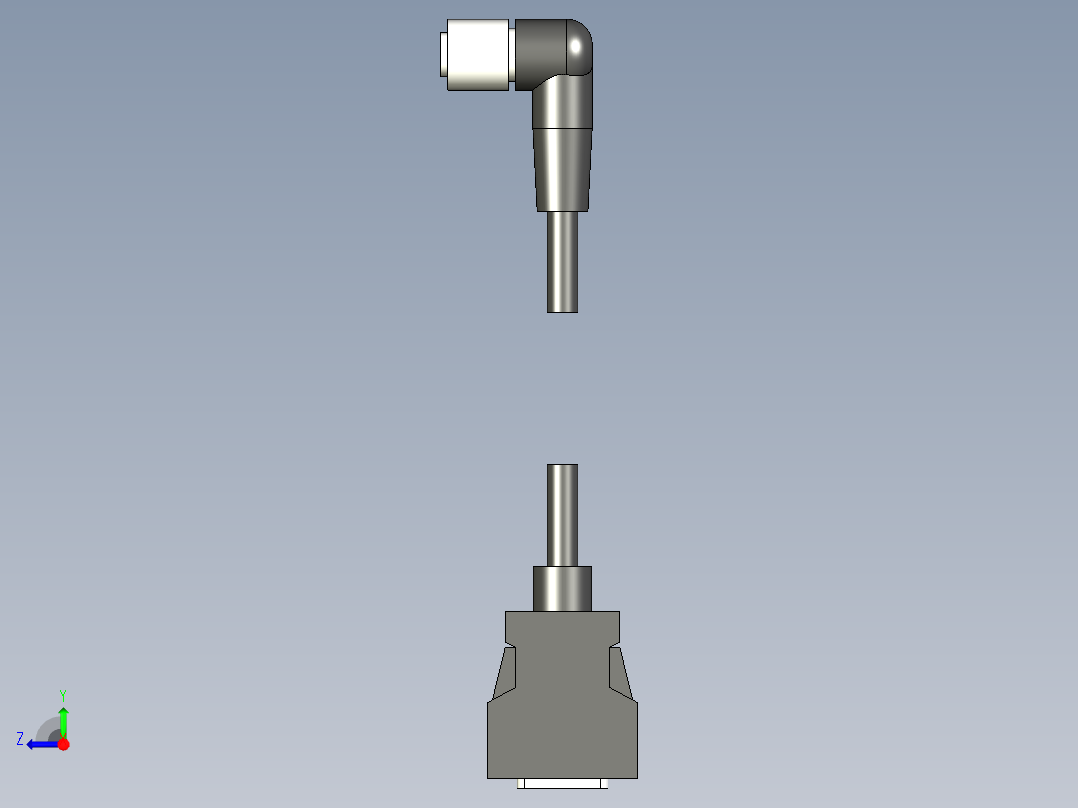 基恩士CA-CN3L_10L_17L_kc图纸模型右视图