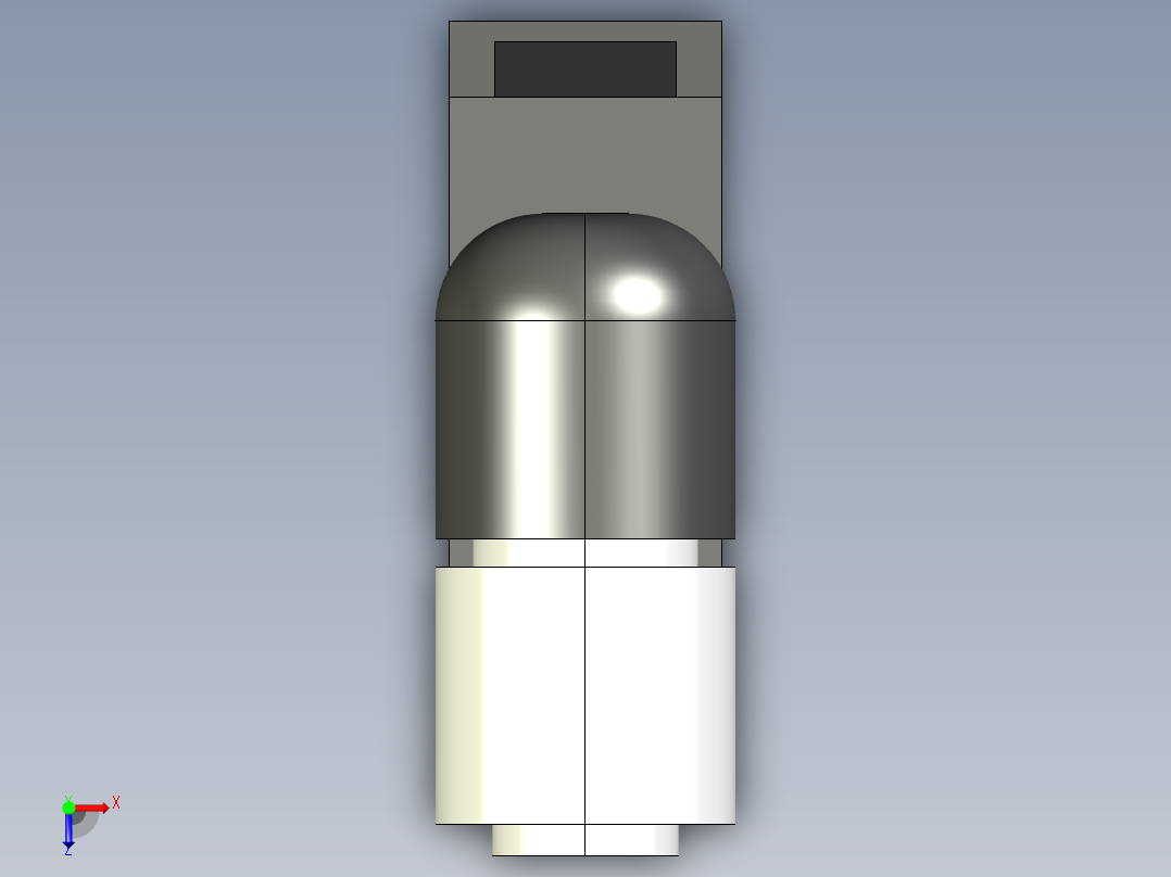 基恩士CA-CN3L_10L_17L_kc图纸模型俯视图